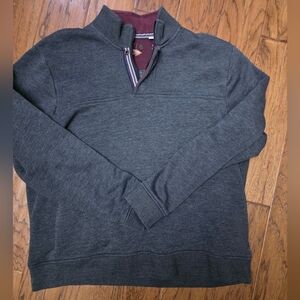 Orvis Men's Dark Gray Zip-Up Sweater